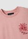 Pink pure cotton T-shirt with embroidery_5