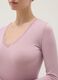 Pink long sleeve regular fit top with lace trims_3
