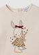 T-shirt rosa a maniche lunghe in cotone elasticizzato girocollo_2