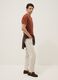 Red pure cotton regular-fit short-sleeve T-shirt_2