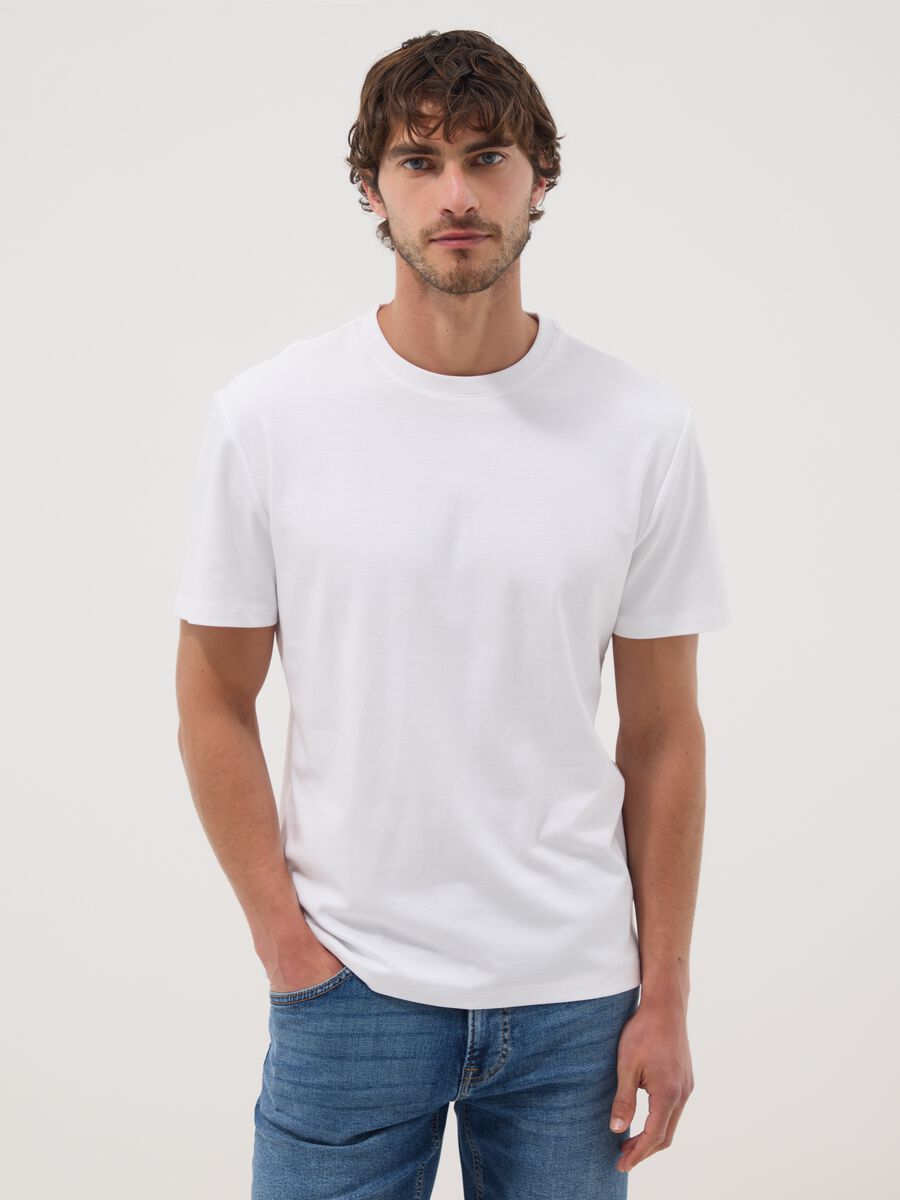 White pure cotton T-shirt_1