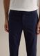 Blue Regular Fit Stretch Cotton Trousers_3