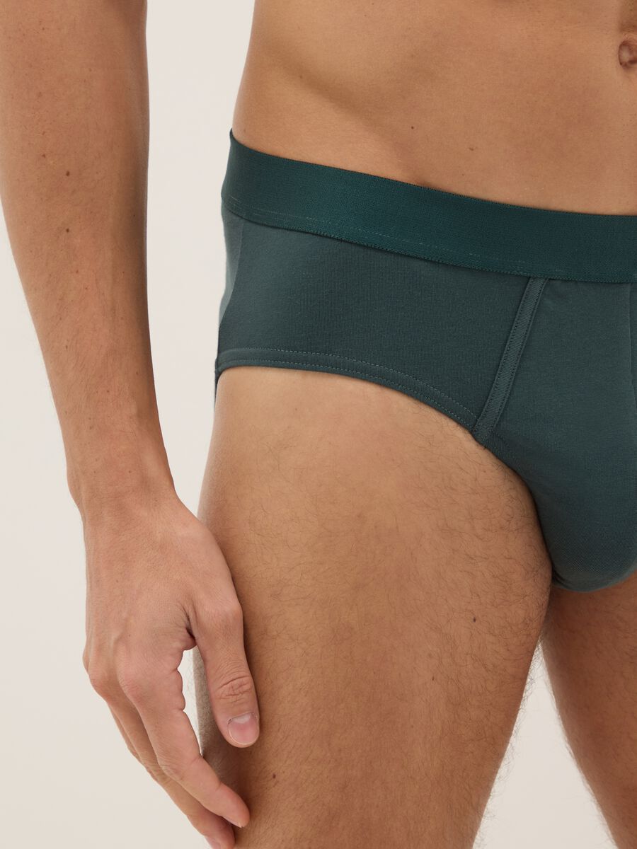 Tripack multicolour cotton stretch briefs regular fit_3