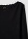 Camiseta negra de algod&oacute;n puro corte regular_5