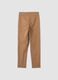 Braune Slim-Fit-Leggings aus elastischer Viskose_5