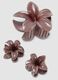 Set rosafarbener Blumen-Haarspangen_1