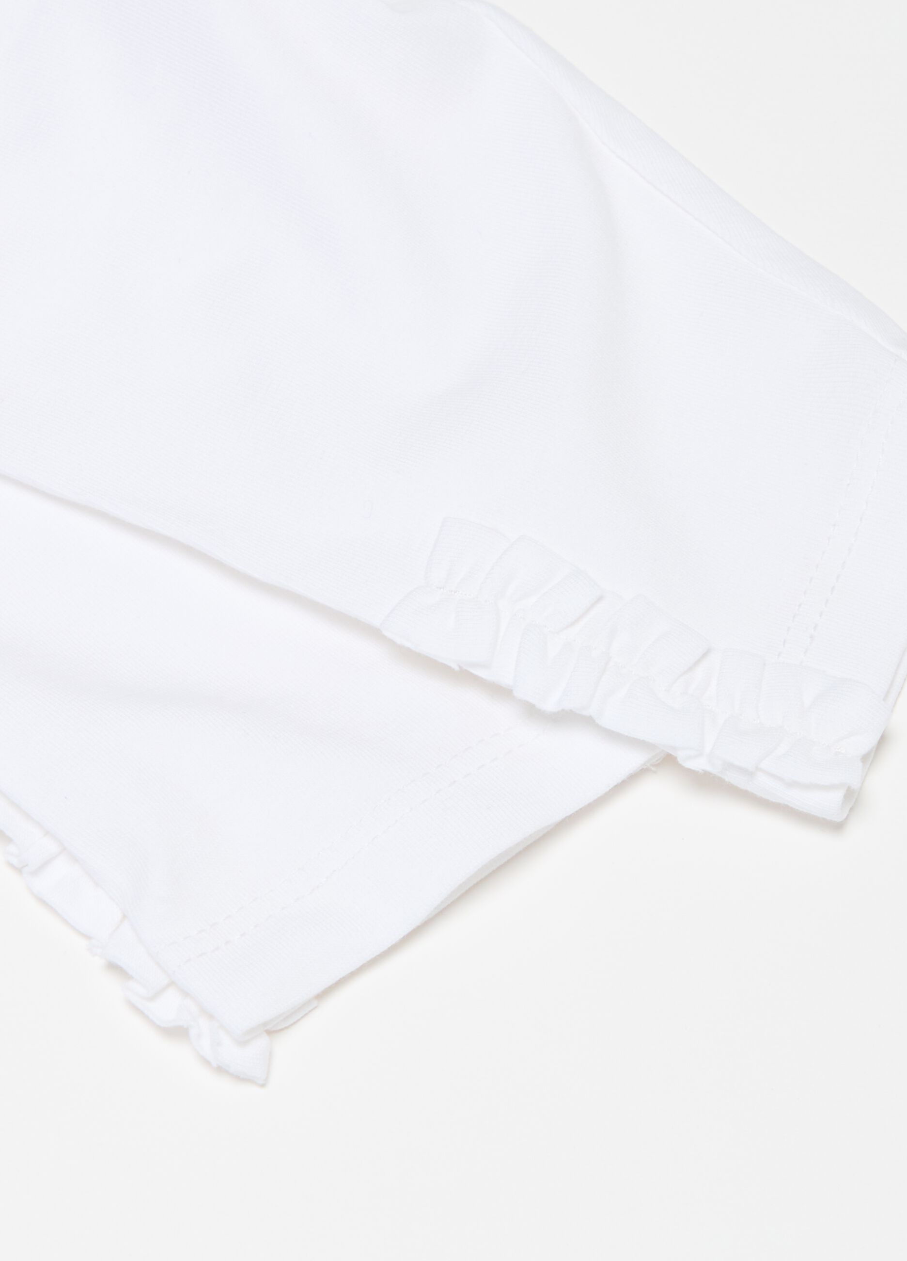 Organic cotton leggings with frills