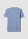Blaues T-Shirt aus reiner Bio-Baumwoll-Jerseyware in Regular Fit_6