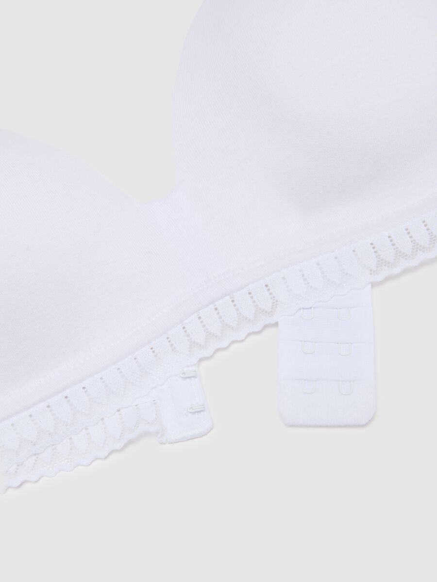 White triangle bra in stretchy cotton with padding_1