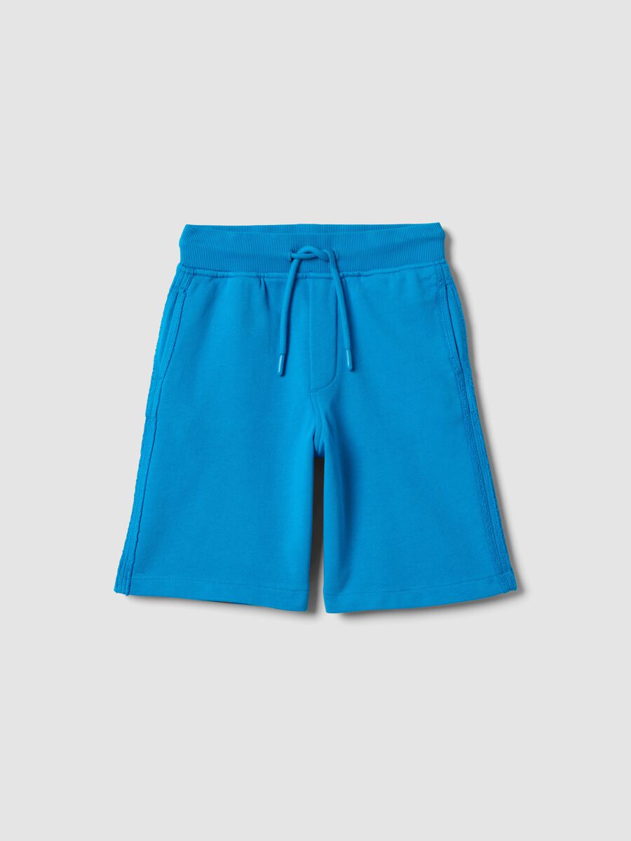 Children's pure cotton blue baggy shorts_0