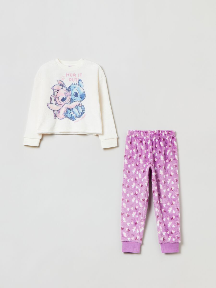 Disney® Stitch Pyjamas for Girls - pale pink