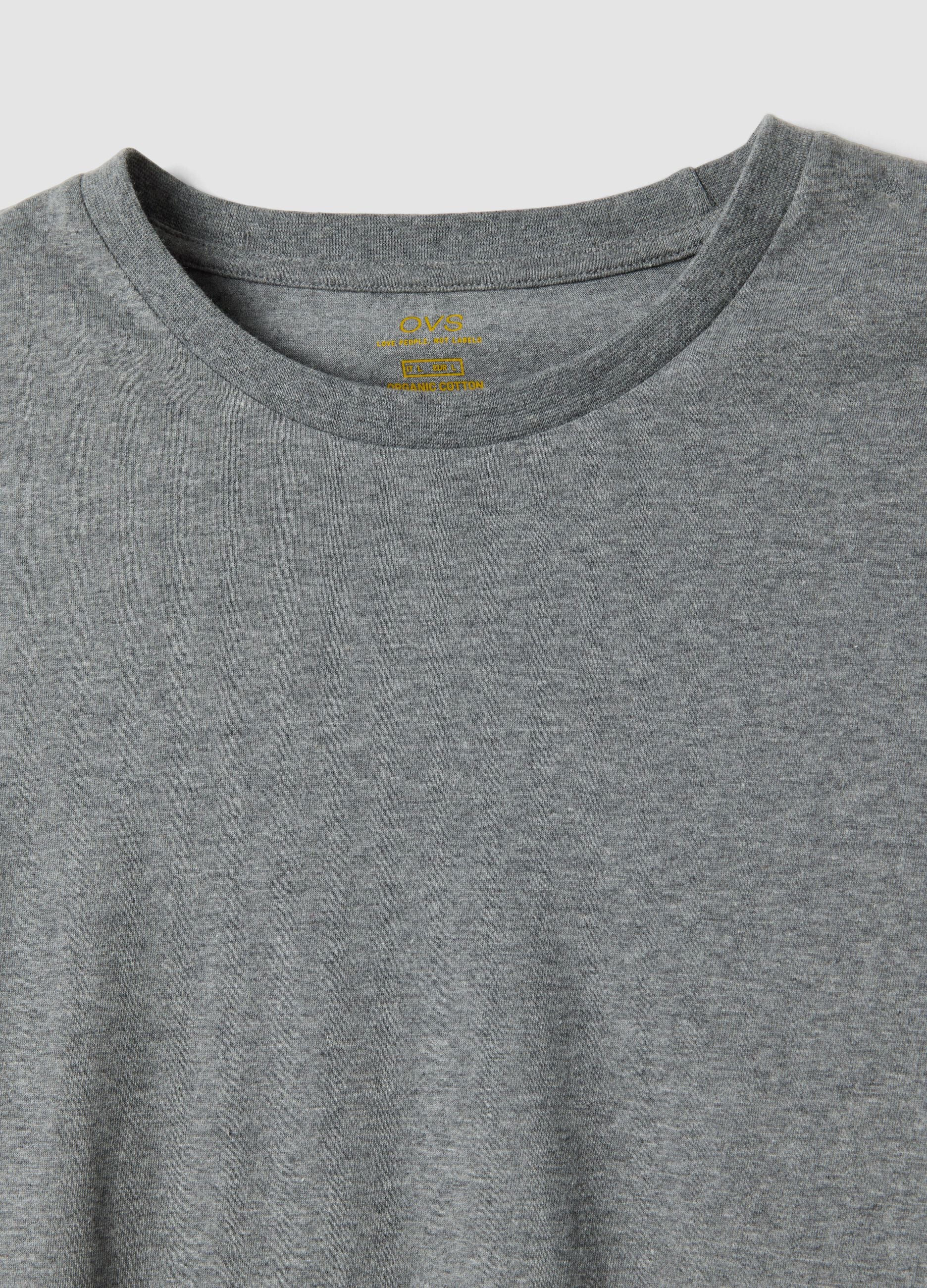 Grey organic cotton pyjamas with long-sleeved top