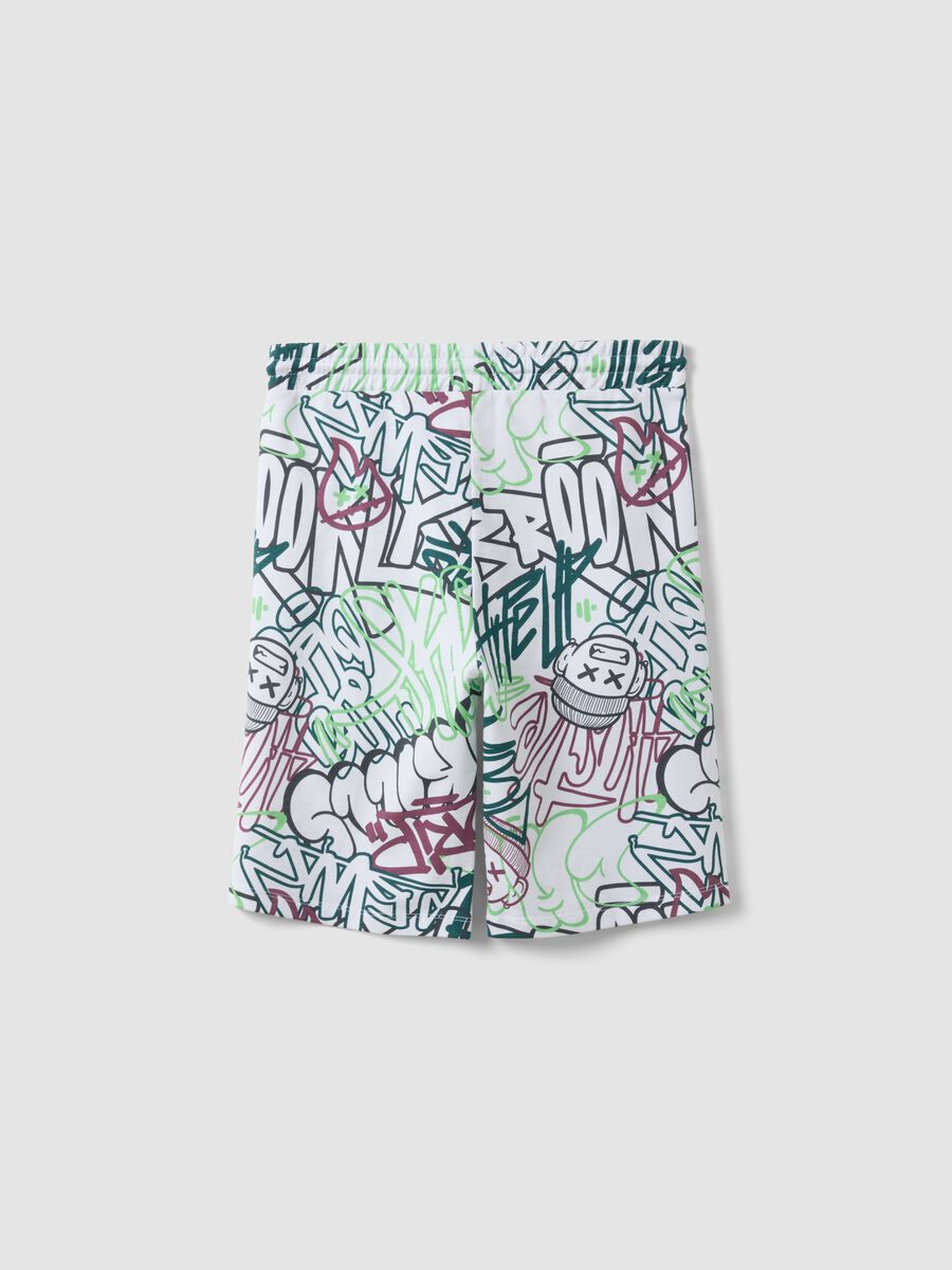 Multicolour pure cotton shorts for boys, regular fit_4