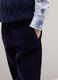 Children's blue trousers in stretch cotton and regular fit velvet_2