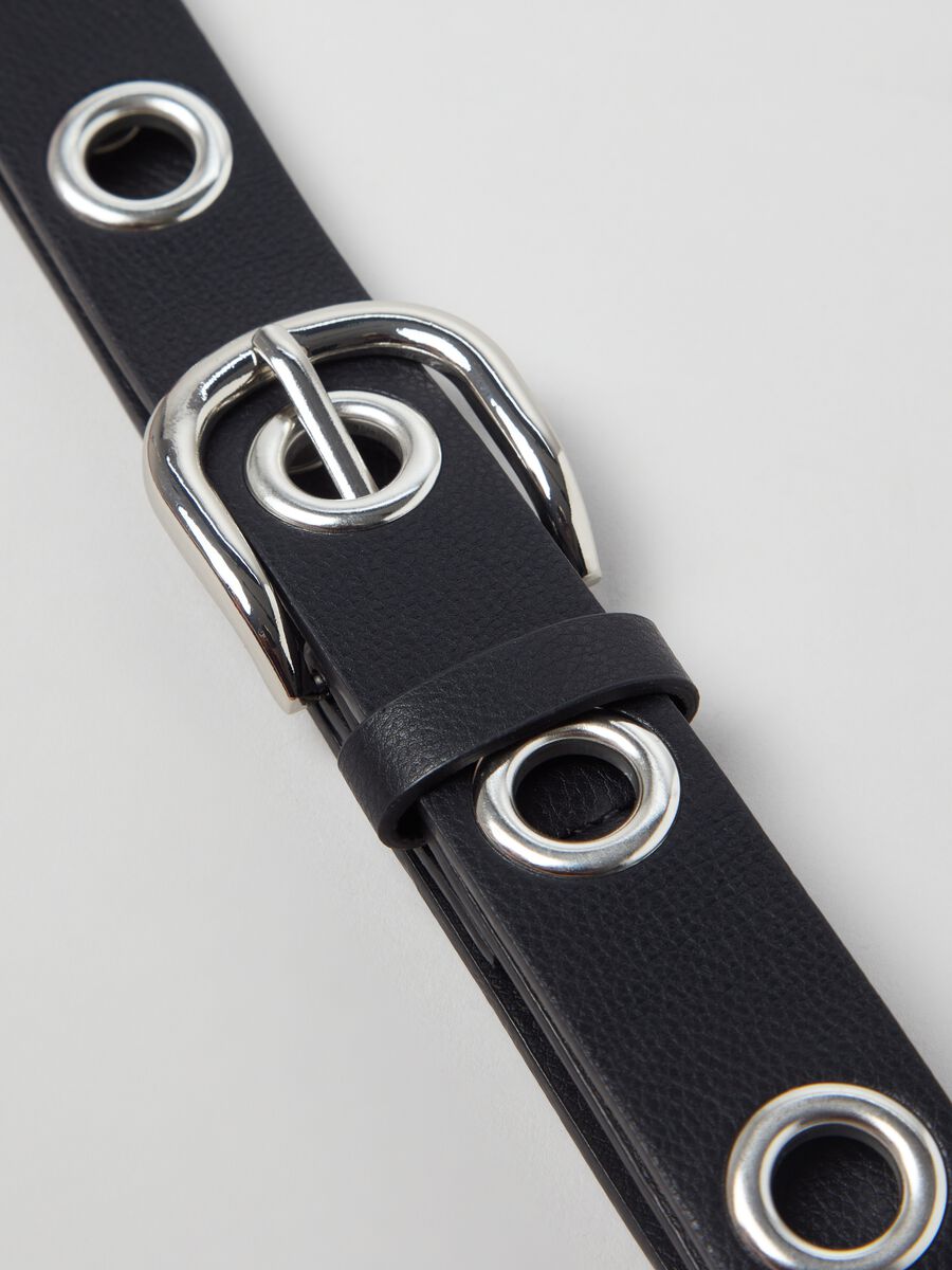 Belt with studs with holes_1