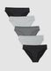 Pack of five black stretch-fabric briefs_0