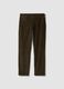 Cal&ccedil;as chino verdes regular fit em algod&atilde;o el&aacute;stico canelado_4