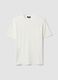 White pure cotton relaxed-fit short-sleeve T-shirt_0