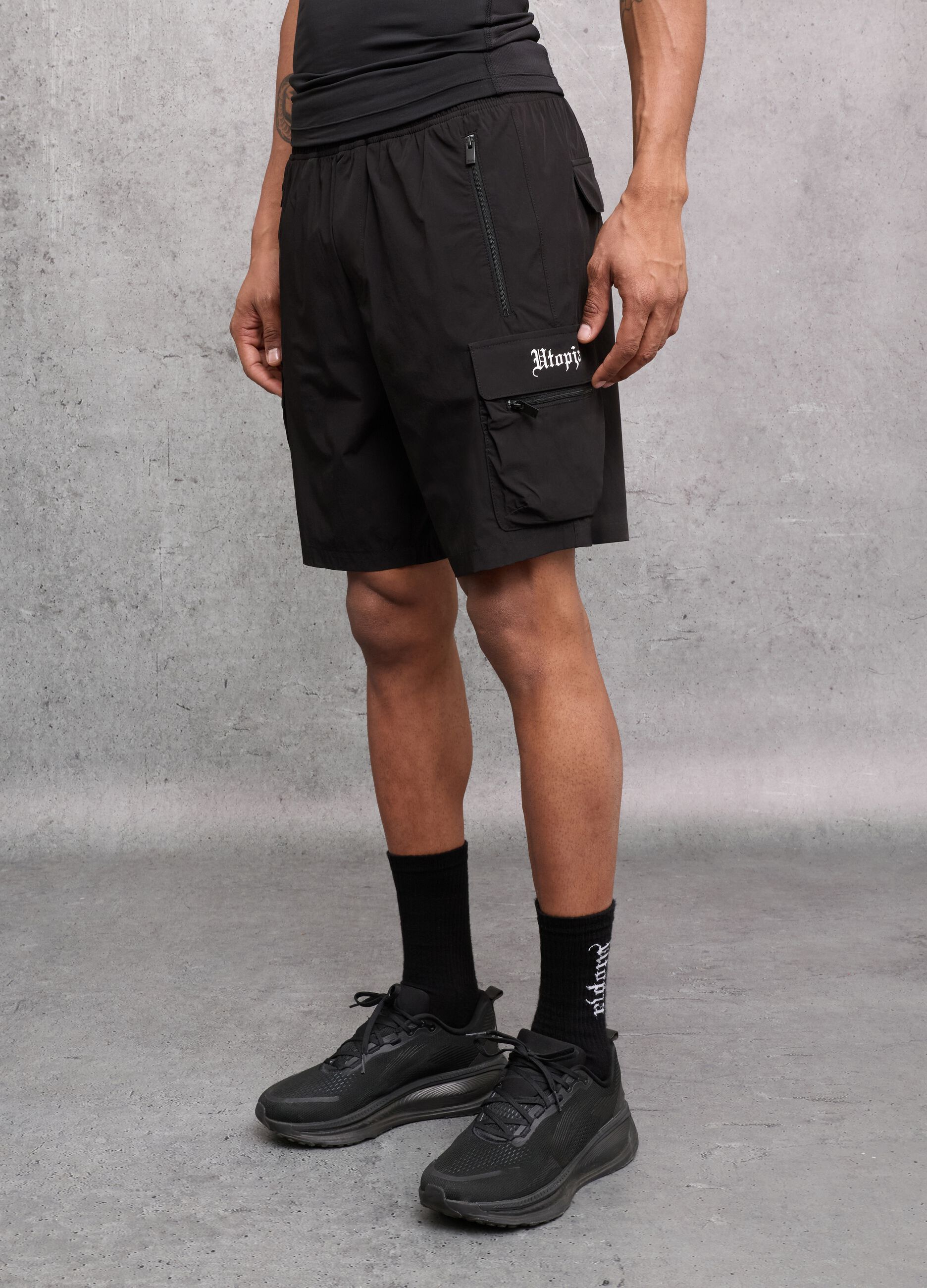 Kombat Active Cargo Shorts Black