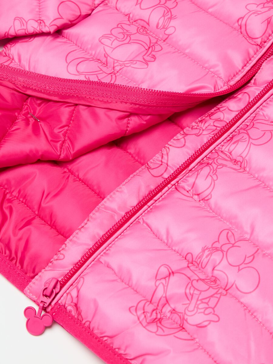 Down jacket with hood and Minnie Mouse print_2
