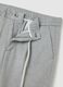 Grey Slim Fit Houndstooth Trousers_5