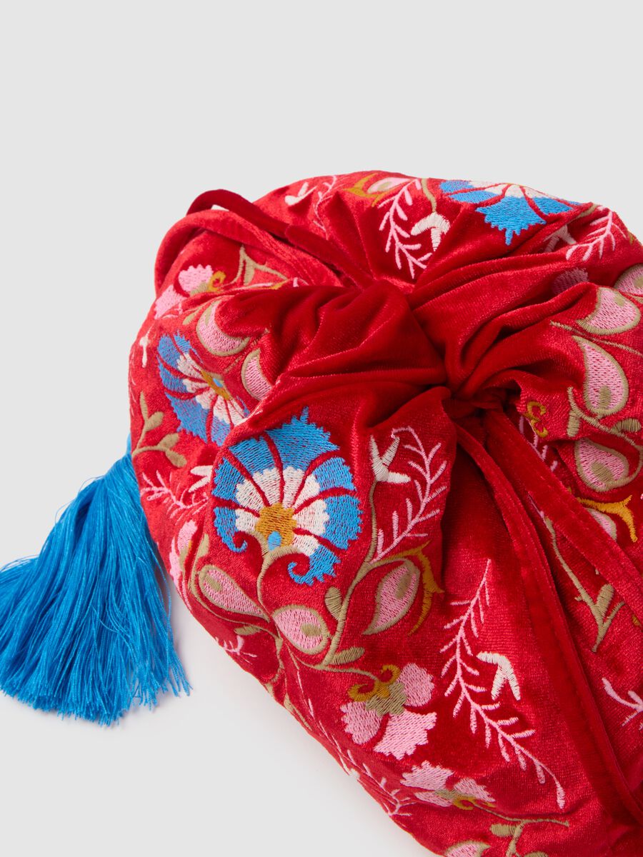 Pochette multicolor con design floreale_2