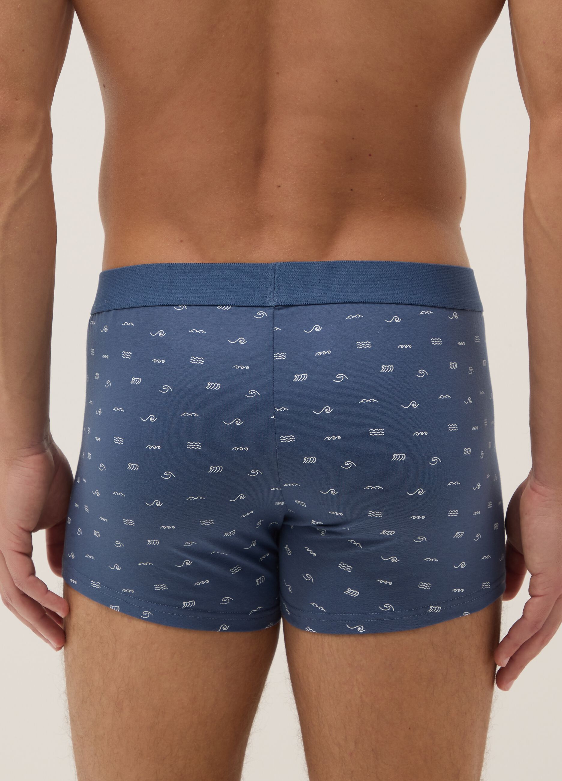 Pack de 3 b&oacute;xers regular de algod&oacute;n el&aacute;stico multicolor