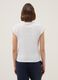White sleeveless pure cotton T-shirt, regular fit_3
