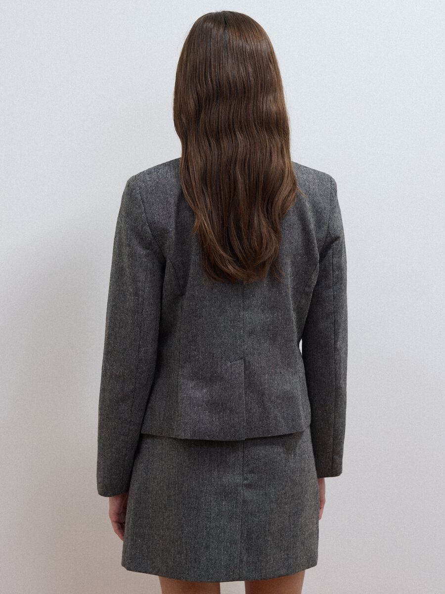 Grey wool and viscose-blend slim-fit blazer_3