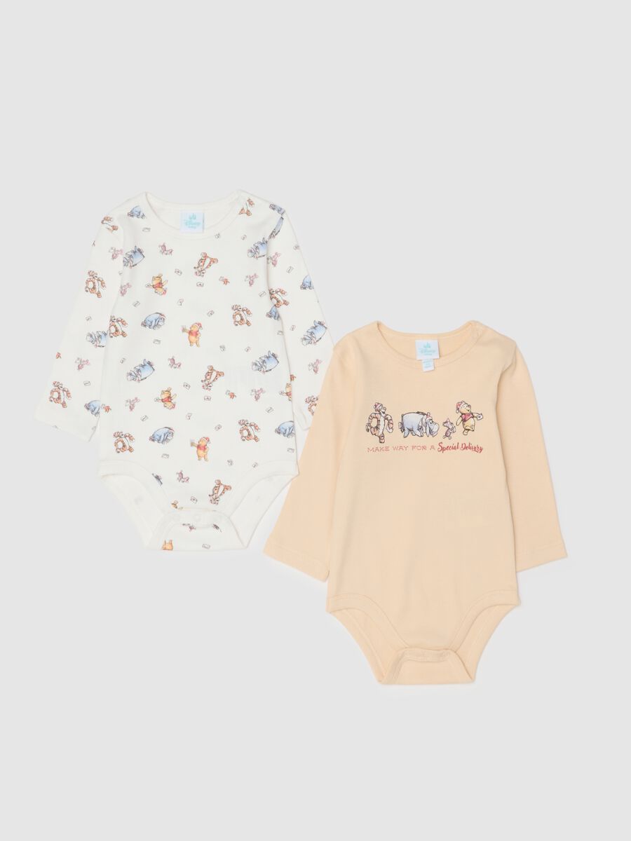 Baby bodysuit twin pack in multicoloured pure cotton_0