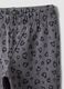 Leggings skinny cinzentas em algod&atilde;o org&acirc;nico com estampado de cora&ccedil;&otilde;es para menina_2