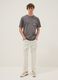 Graues T-Shirt mit One Piece-Print aus reiner Baumwolle, Relaxed Fit_1