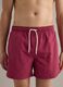 Rote Badeshorts mit elastischem Bund und Kordelzug_1