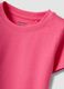 Girls&rsquo; pink pure cotton T-shirt, regular fit_2