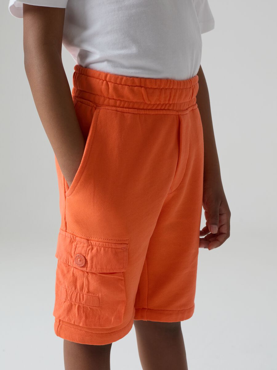 French Terry shorts with drawstring_1