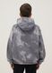 Grey mixed regular fit rain jacket with hood for boys_1