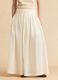 Beige pure cotton midi skirt_1