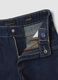 Jeans azuis de algod&atilde;o puro de corte direito com bordados florais para menina_4