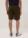 Green cotton-blend cargo Bermuda shorts_2