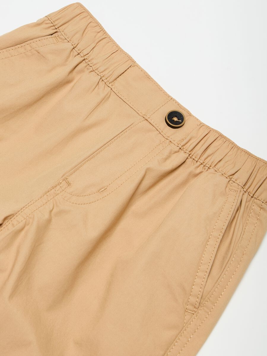 Pull-on Bermuda shorts in cotton_2