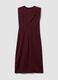Rotes Midikleid aus Stretchmaterial, Slim Fit_5