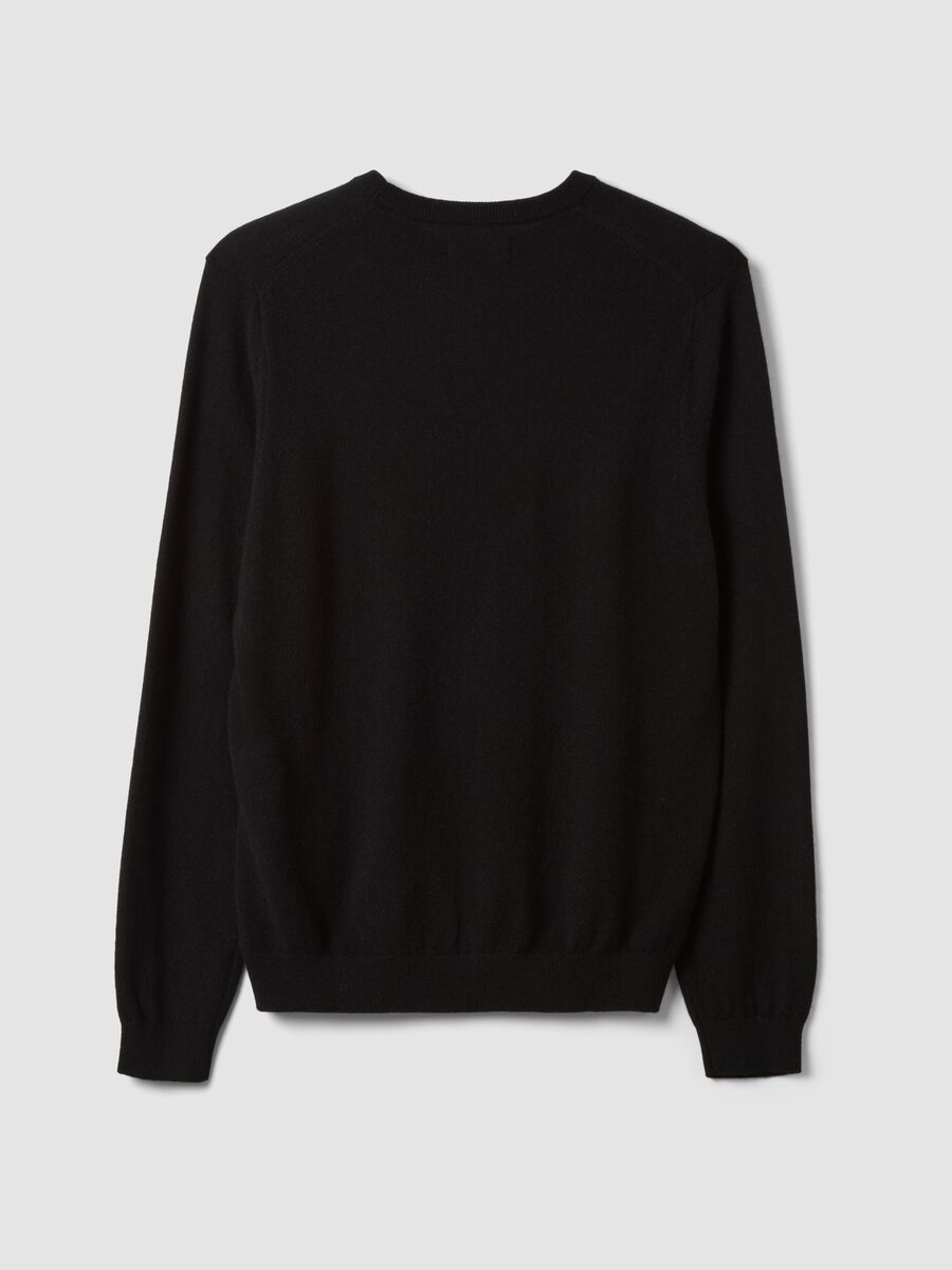 Black pure cashmere jumper, regular fit_2