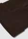 Gorro castanho em malha jersey com dobra_1