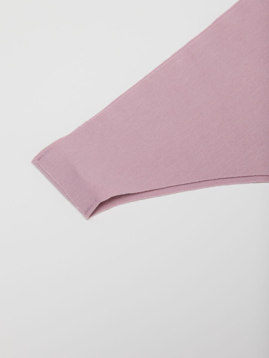 Regular Fit Pink Stretch Cotton Bikini Briefs_1