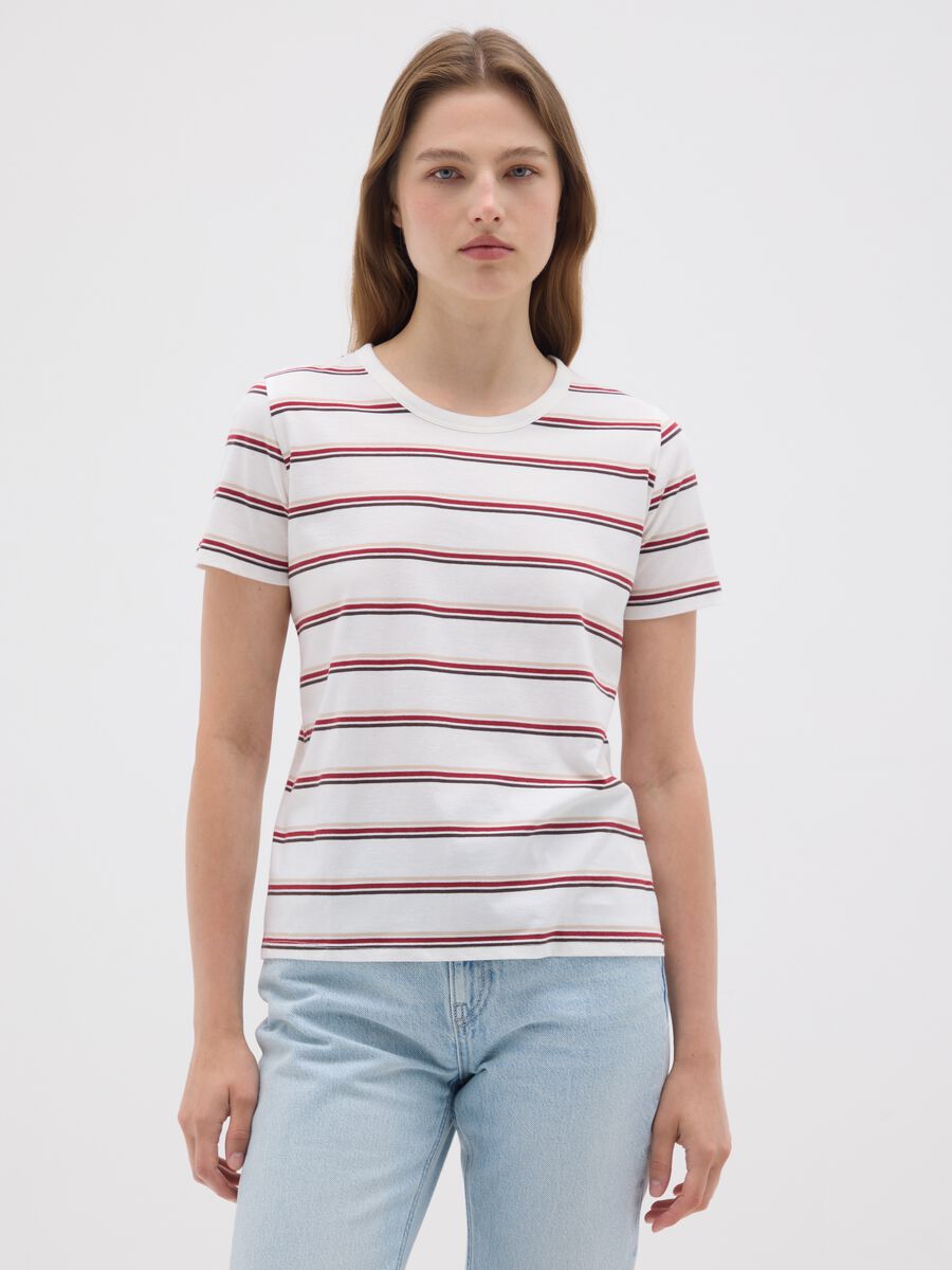 Women's Multicolour Pure Cotton T-Shirt_0