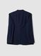 Navy slim-fit stretch viscose blazer_2