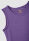Girls' Sleeveless Purple Cotton Dress Regular Fit_2