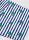 Blau-weisse Boxer-Badehose aus Stretchmaterial_3