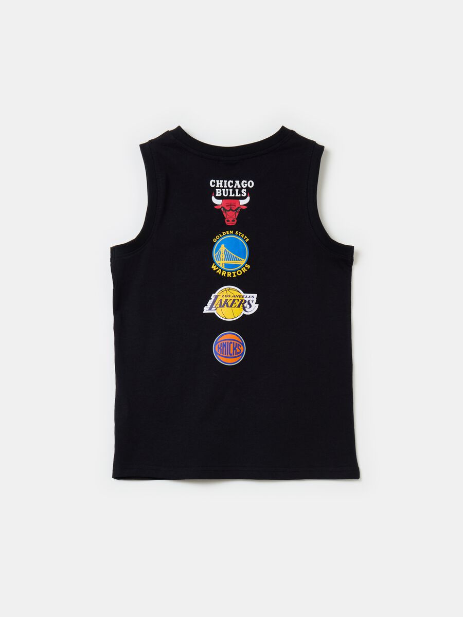 Camiseta de tirantes logos equipos NBA estampados_1