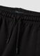 Black cotton-blend joggers with ankle zips_2
